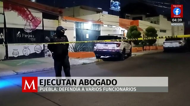 Matan a balazos a abogado en la colonia La Paz, en Puebla; defendía a varios funcionarios