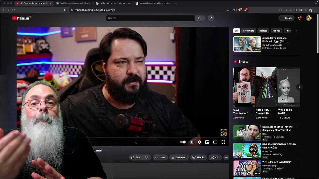 YOUTUBE muda POLÍTICA de ANÚNCIOS EXIGINDO MARCAÇÃO delimitada, o QUE PODE PREJUDICAR alguns CANAIS