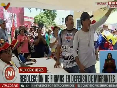 Venezolanos continúan estampando sus rúbricas en defensa de los hermanos migrantes secuestrados
