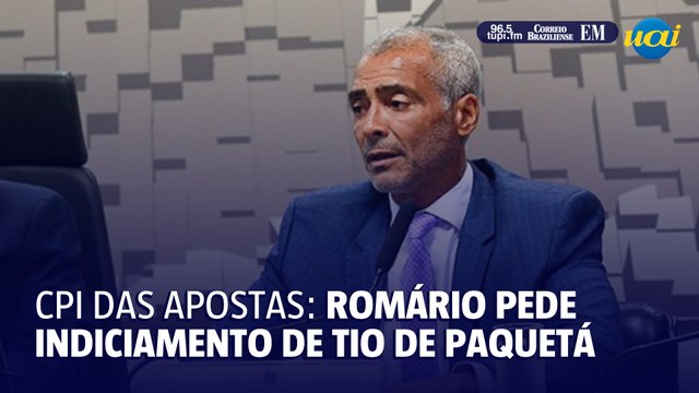 Romário pede indiciamento de tio de Paquetá em relatório da CPI das apostas