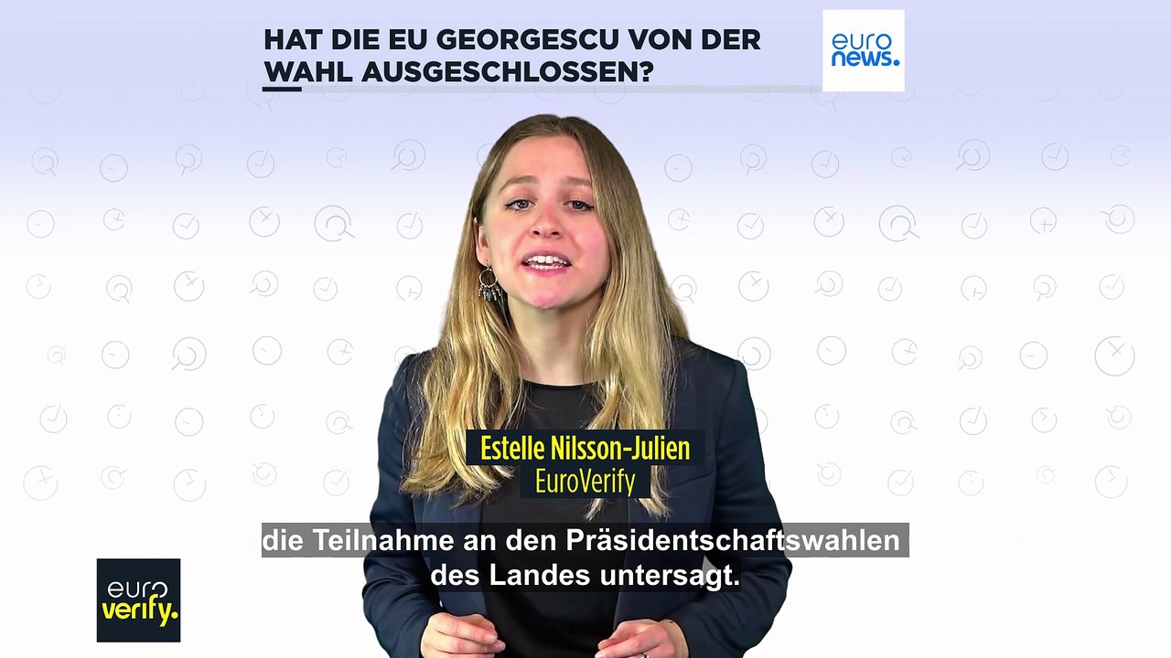 Hat Europa die Präsidentschaftskandidatur des rumänischen Ultranationalisten Georgescu blockiert?