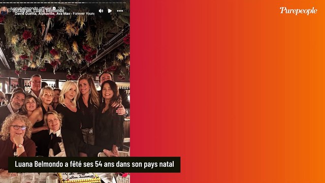 Luana Belmondo lumineuse pour son anniversaire et très bien entourée, une tradition respectée : C'est censé porter bonheur