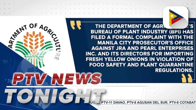 D.A. files case vs company allegedly involved in attempted smuggling of P2.37-M yellow onions from China