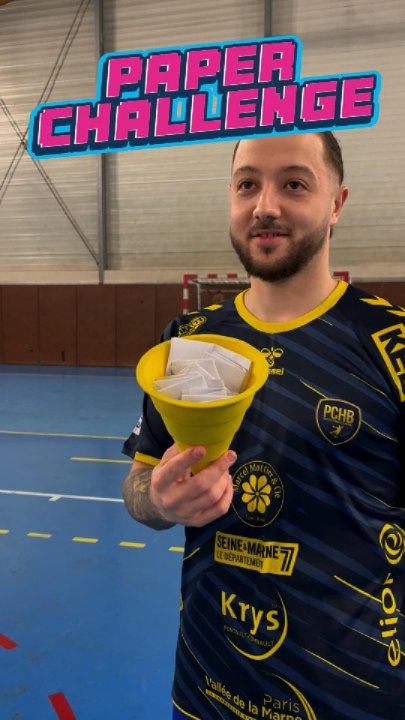Paper challenge ! 🤪🤣 #Handball #Hand #HandballPlayer #Fun #drole