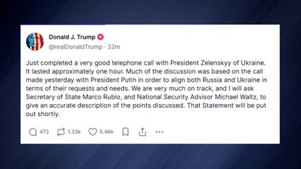 트럼프, 젤렌스키와 1시간 통화..."러·우크라 요구사항 조정" / YTN