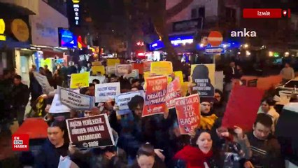 İzmir Ege Üniversitesi’nde İmamoğlu’na destek yürüyüşü