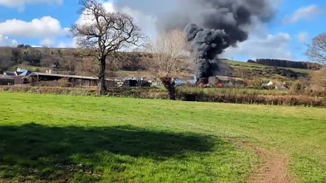 Film of a large fire which damaged homes in Withycombe taken by Andrea Paladino.