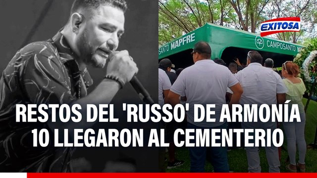Paul Flores: Restos del 'Russo' de Armonía 10 llegaron al cementerio para recibir el último adiós