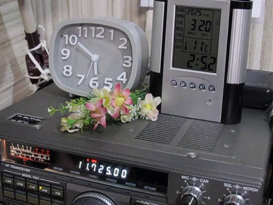 Radio NewZealand International Pascific service 11725 kHz 20th Mar. 2025 02:52 JST
