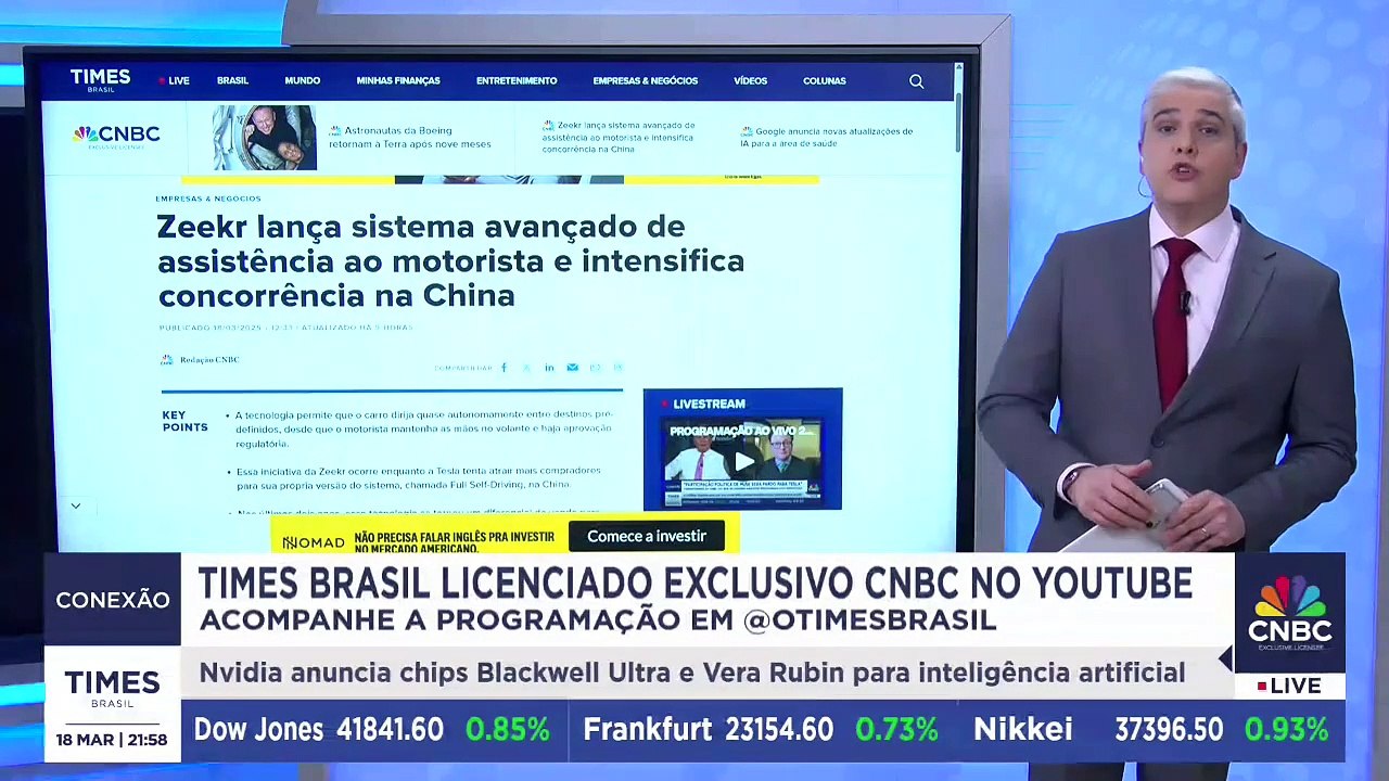 Marcelo Favalli te explica como assistir ao Times Brasil - Licenciado Exclusivo CNBC no YouTube