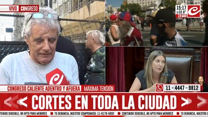 Jubilado: "Nosotros no jodemos a nadie, no se porque no nos dejan pasar"