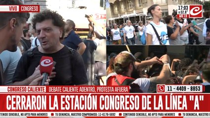 Rafa de Villa Dóminico estuvo presente en la marcha de los jubilados