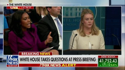 Leavitt was then asked questions concerning the administration's transparency regarding Trump's rendition flights to El Salvador