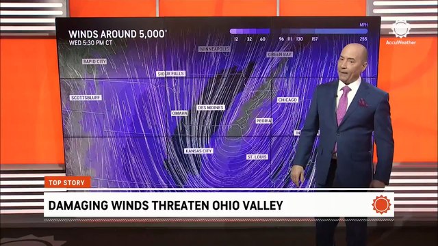 Damaging winds threaten Ohio Valley