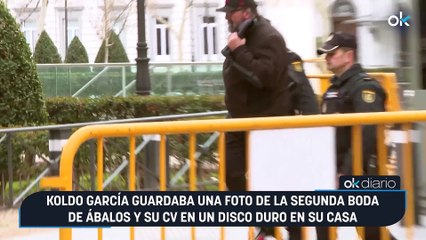 Koldo García guardaba una foto de la segunda boda de Ábalos y su CV en un disco duro en su casa