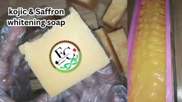 🌿 Kojic Saffron Soap | Glowing & Whitening Soap at Home | DIY Skin Brightening Formula