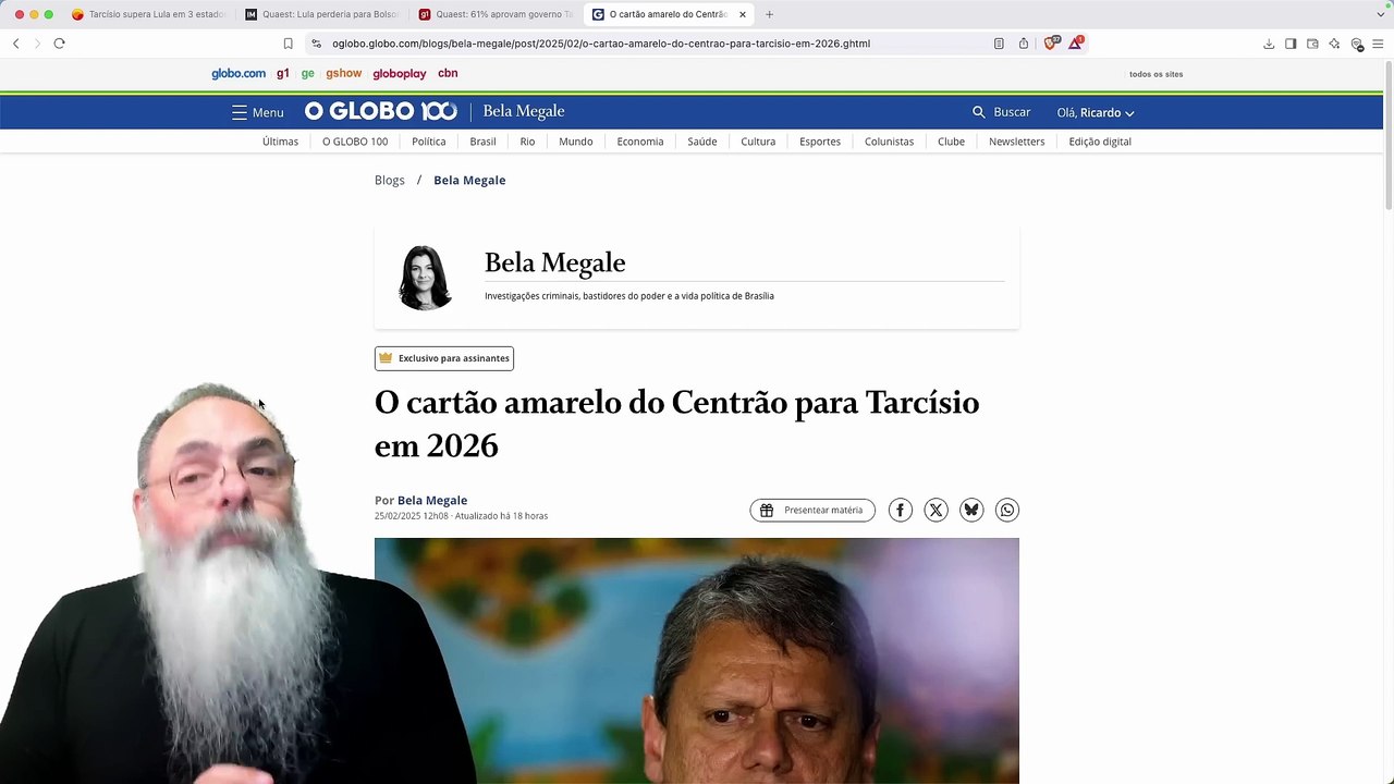 TARCÍSIO DESPONTA como FORTE OPÇÃO em 2026_ JÁ FALAM em MOSTRAR CARTÃO VERMELHO, torna-lo INELEGÍVEL