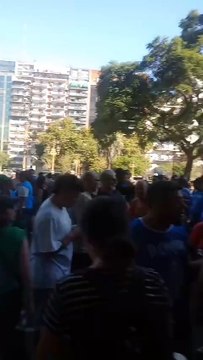 Marcha en respaldo de los jubilados en el Congreso