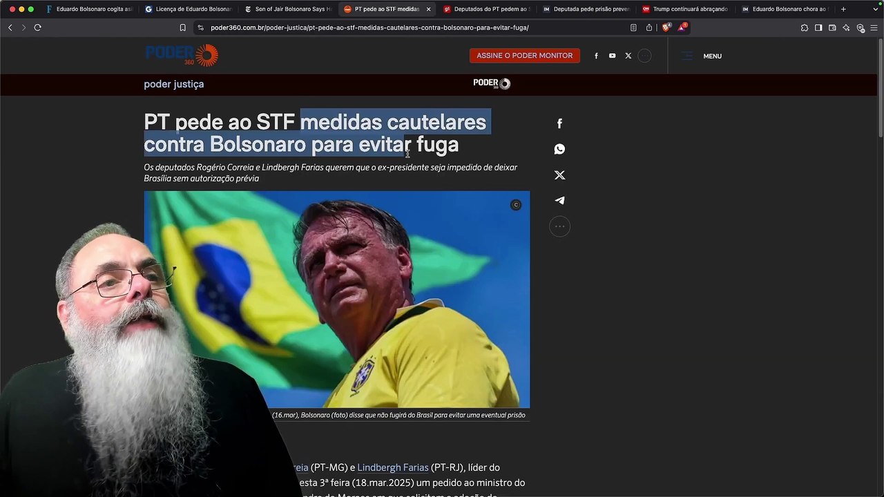 REPERCUSSÃO do CASO EDUARDO BOLSONARO bate no NEW YORK TIMES e PT mia na HORA de PEDIR PRISÃO do PAI