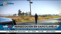 Enfrentamiento entre civiles armados y autoridades en Zapotlanejo dejó el incendio de una camioneta