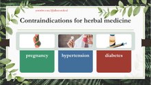 Contraindications for herbal medicine