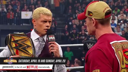 Cody Rhodes- “I want to wrestle John Cena, not this whiny b--ch'- Raw, March 17, 2025