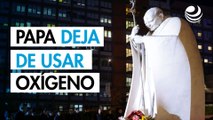 El papa Francisco deja de usar la máscara de oxígeno tras más de un mes hospitalizado