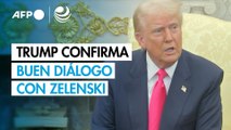Trump dice que van por buen camino para tregua en Ucrania tras hablar con Zelenski
