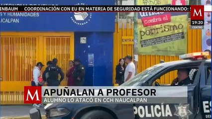 Profesor apuñalado varias veces en CCH Naucalpan, se encuentra estable en hospital de Tacuba
