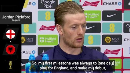 Pickford 'privileged' to be near Seaman and Hart's caps number