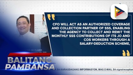 Job order at COS workers sa gobyerno, maaari na ring makakuha ng mga benepisyo sa SSS