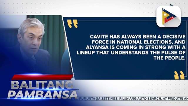Campaign rally ng Alyansa para sa Bagong Pilipinas sa Trece Martires, Cavite, kasado na bukas