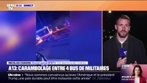 Yvelines : Un accident impliquant quatre bus de la garde républicaine sur l'autoroute A13 a fait 36 blessés dont un grave, cette nuit au niveau de Guerville