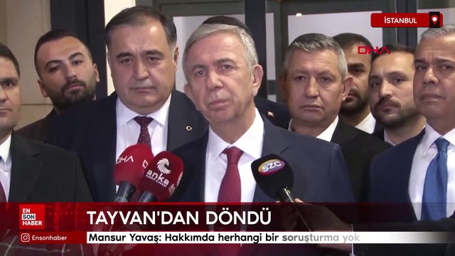 Mansur Yavaş: Hakkımda herhangi bir soruşturma yok