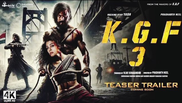 K.G.F 3 : Continue - Official Trailer | Rocking Star Yash, Raveena Tandon, Prabhas | Prashant Neel