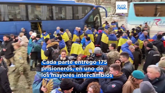 Rusia y Ucrania intercambian 175 prisioneros mientras se avanza hacia un alto el fuego limitado