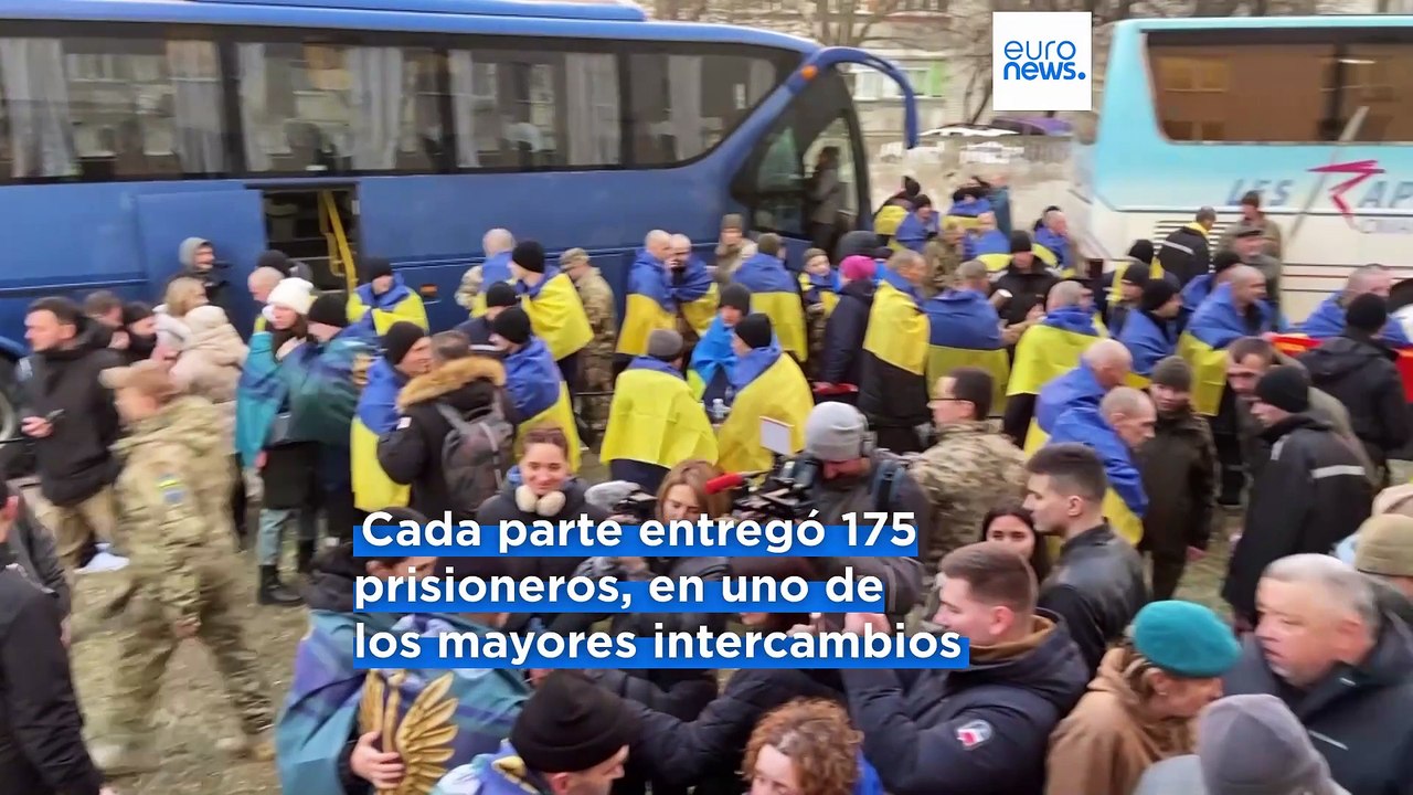 Rusia y Ucrania intercambian 175 prisioneros mientras se avanza hacia un alto el fuego limitado