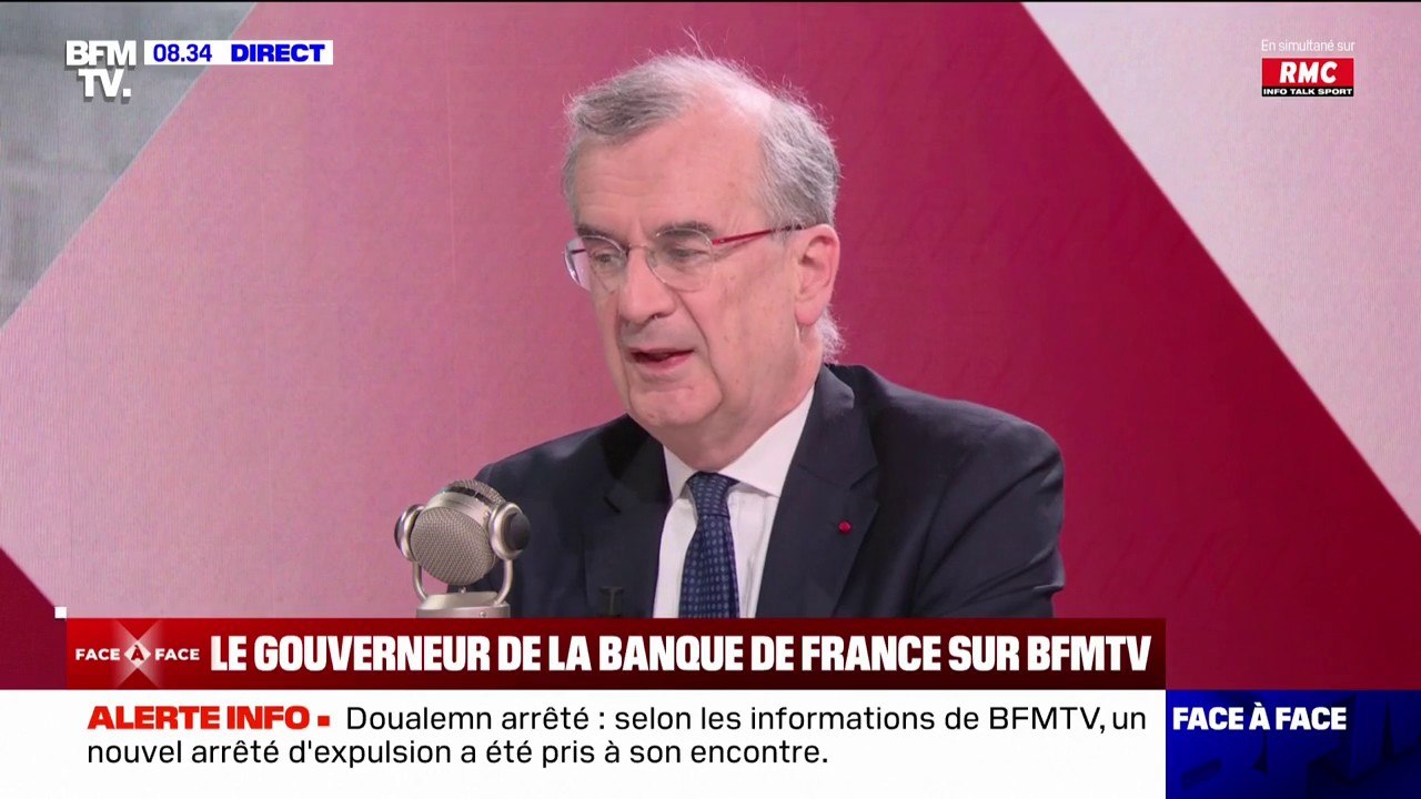"Ça ne nous a pas inquiétés, c'était prévu": François Villeroy de Galhau justifie les pertes de la Banque de France