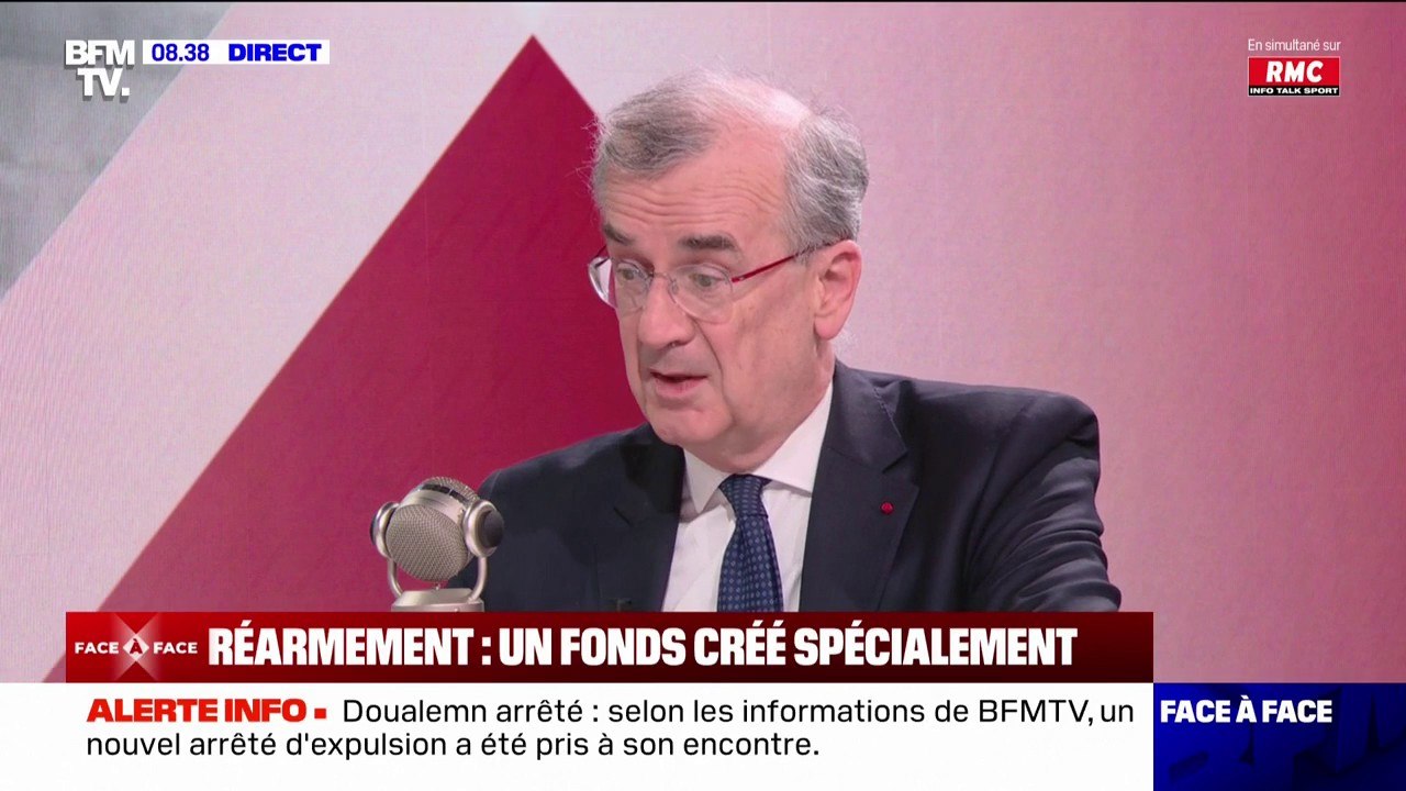 Économie: "Nous avons quelqu'un qui marque des buts contre son camp, c'est Donald Trump", indique François Villeroy de Galhau, gouverneur de la Banque de France