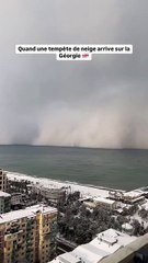 Quand une tempête de neige arrive sur la Géorgie 🇬🇪