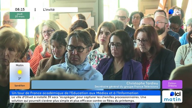 ICI Orléans - L'invité d'ICI Matin : Christophe Tardieu, secrétaire général de France TV