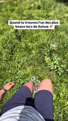 Quand tu tombes sur un lac incroyable en Suisse 🇨🇭