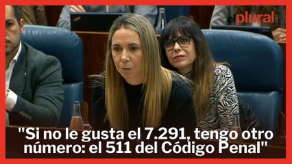 Mar Espinar, a Ayuso: "Si no le gusta el 7.291, tengo otro número: el 511 del Código Penal"