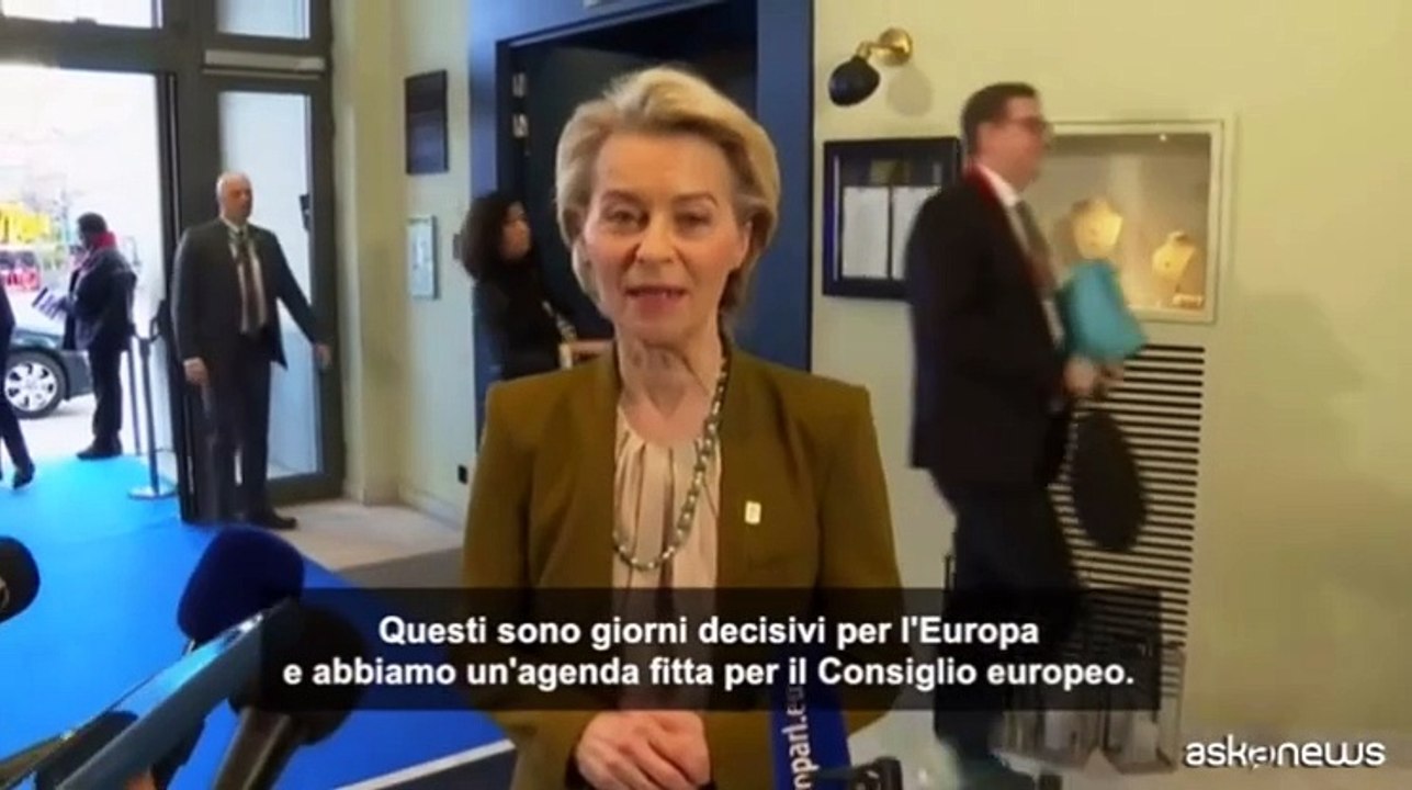 Ursula von der Leyen: "Questi sono giorni decisivi per l'Europa"