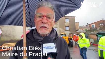 Comblement de la mine du Pradal