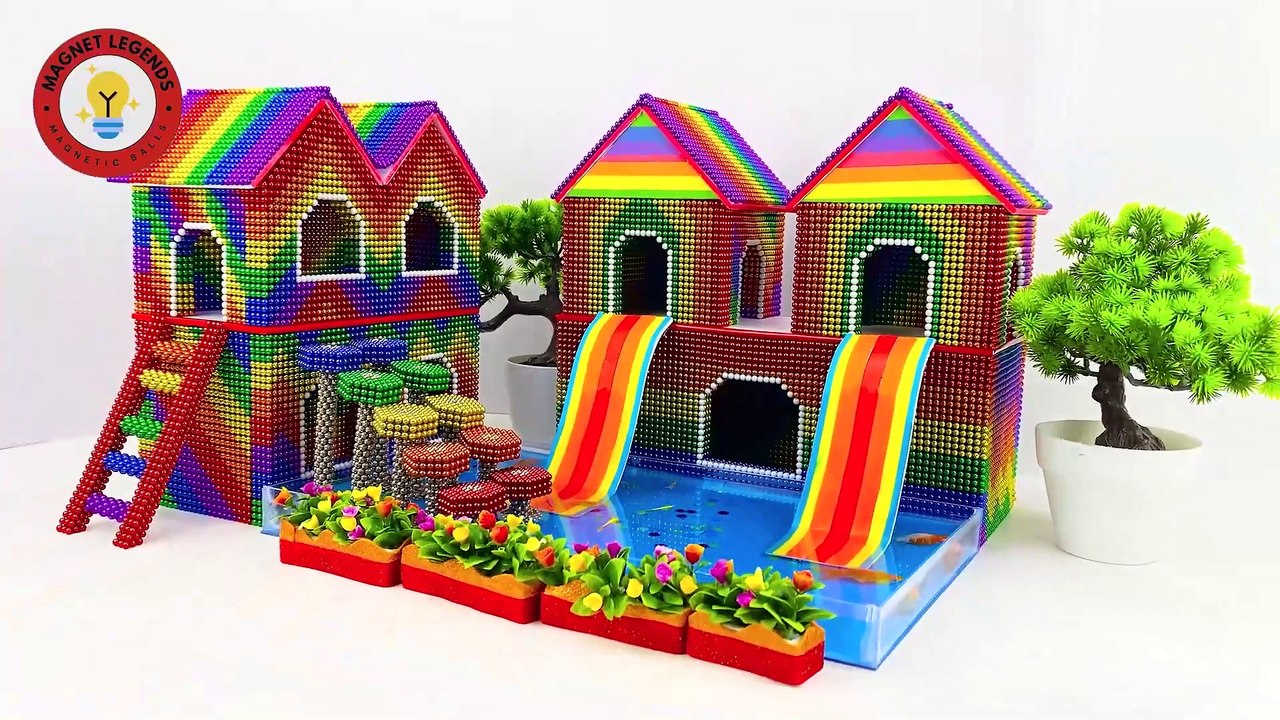 Magnetic Marvels: Crafting a Minion Home with Magnetic Balls!