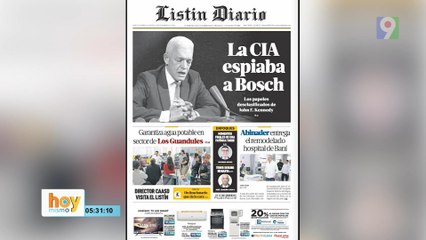 Titulares prensa dominicana jueves 20 de marzo  2025 | Hoy Mismo