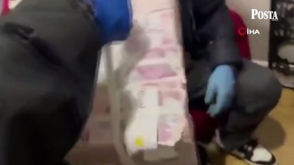 İstanbul'da yolsuzluk ve terör operasyonunda yeni görüntüler! Balya balya paralar böyle ele geçirildi