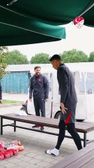 A Milli Takımı'mız Macaristan maçı öncesi son antrenmanını gerçekleştirdi