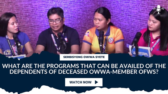 What are the programs that can be availed of the dependents of deceased OWWA-member OFWs?
